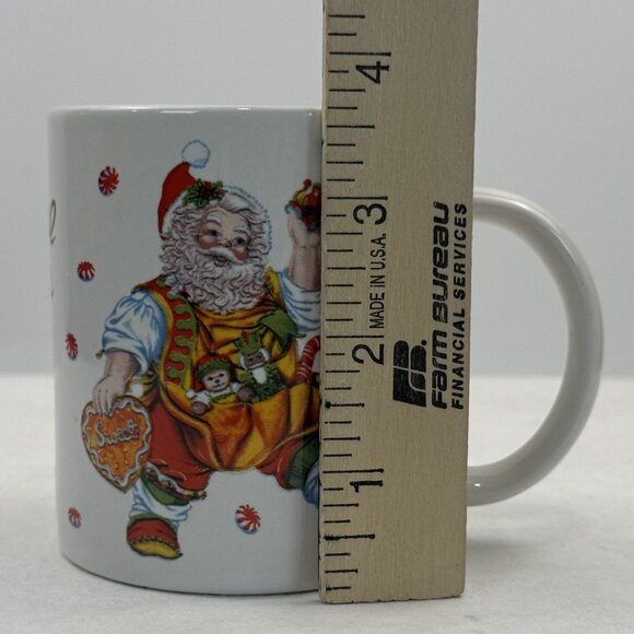 Vintage Santa's Magical Cookies Plate Mug Set By Cheryl Ann Christmas Stoneware - Picture 12 of 16